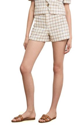 Veronica Beard Jazmin Tweed Shorts in Ecru Multi at Nordstrom, Size 16