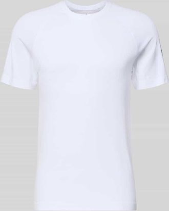 Fabletics Regular Fit T-Shirt mit Logo-Print Modell The Training Day in Weiss, Gr&ouml;&szlig;e XXL