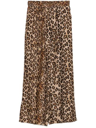 Alberto Biani leopard-print trousers - Neutrals