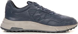 Hogan Hyperlight Sneaker - Heren - Sneakers - Blauw - 39 1/2 EU - Leer - Schoenen
