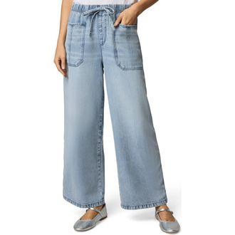 Splendid Denim Drawstring Pants in Medium Wash at Nordstrom, Size Large