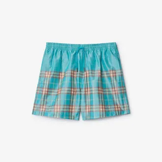 Burberry Gradient Check Swim Shorts, Size: XXL