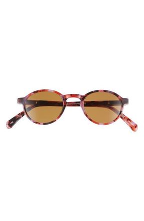 Eyebobs Board Stiff 43mm Round Polarized Sunglasses in Mulberry Tort/Polarized Brown at Nordstrom