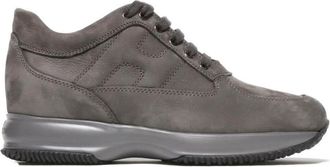 Hogan Grey Suede Interactive Sneakers