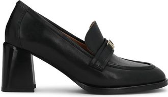 Kazar Loafer Pomp - Dames - Pumps - Zwart - 39 EU - Leer - Schoenen