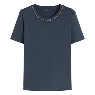 Max Mara T-shirt - female - Max Mara - T-Shirts - Blue - S - Tops