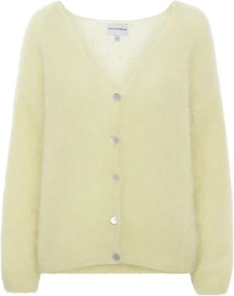 Americandreams Cornelia LS Cardigan - Dames - Vesten - Geel - L - Wol - Truien & Vesten