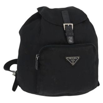Prada unisex, Pre-owned, Zwart, Maat: ONE Size Leer