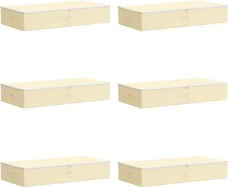 vidaXL Caja De Almacenamiento 6 Uds. Tejido No Tejido 100 X 50 X 18 Cm Vidaxl