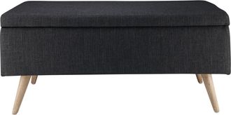 Maisons du monde Banco baúl gris antracita