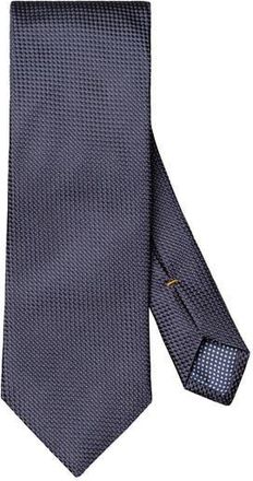 Eton Textured Solid Silk Tie in Navy at Nordstrom Rack