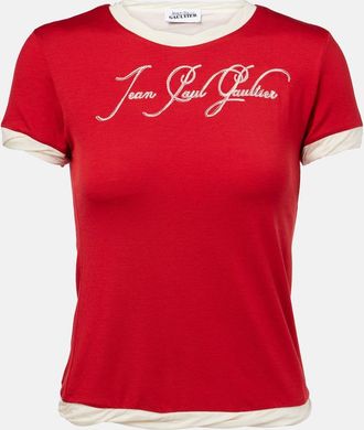 Jean Paul Gaultier T-shirt in jersey con stampa
