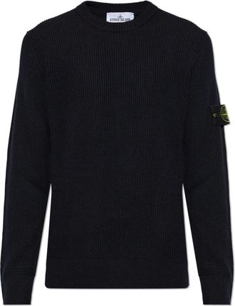 Stone Island 5100053 Full Rib RWS Wol - Heren - Ronde hals truien - Zwart - 2XL - Wol - Truien & Vesten