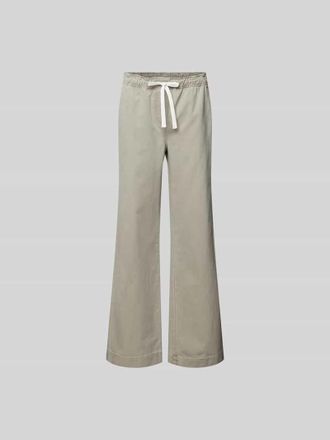 Juvia Wide Fit Jeans mit Tunnelzug in Taupe, Gr&ouml;&szlig;e XL