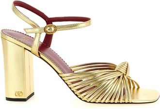 Valentino Garavani Golden Ankle Strap Heels