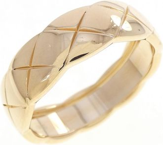 Chanel Pink Gold Pink Gold (18K) Band Ring (Pre-Owned)