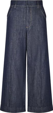 Max Mara Wide Jeans, female, Blue, Size: 2XS S Jeans