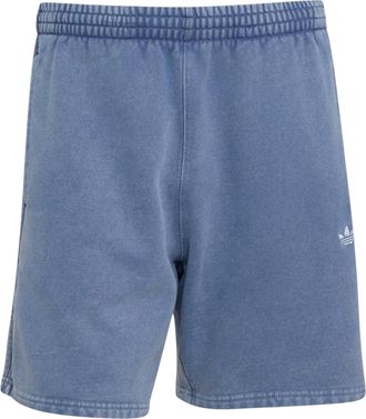 adidas Trefoil Essentials 7-Inch Fleece Shorts Asia Sizing Dark Blue KZ3835