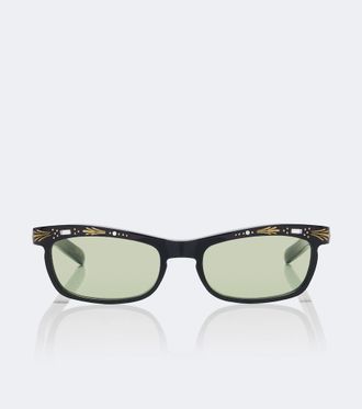 Valentino Embellished rectangular sunglasses