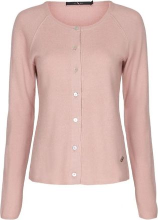 BTF-CPH Cashmere Cardigan Strik Roze - Dames - Vesten - Roze - M - Wol - Truien & Vesten