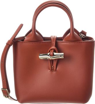 Longchamp Le Roseau Mini Extra Small Leather Handbag