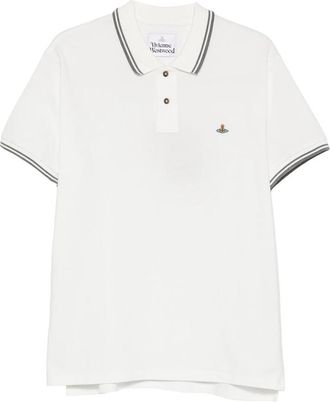 Vivienne Westwood Classic Embroidered-detail Cotton Polo Shirt