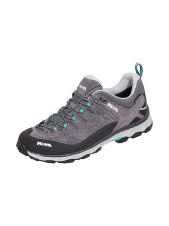 Meindl Wanderschuh MEINDL Meindl Lite Trail Lady GORE-TEX grau/t&uuml;rkis, Damen, Gr. 36, schwarz, Mesh, Veloursleder, unifarben, Schuhe Wanderschuh, GORE-TEX - 