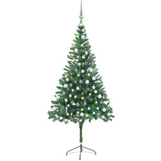 vidaXL &Aacute;rbol De Navidad Artificial Con Luces Y Bolas 564 Ramas 180 Cm Vidaxl
