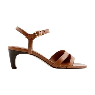 Maison Toufet Schoenen, Dames, Bruin, 39 EU, Leer, Lenny Sandaal