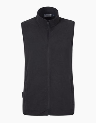 Mountain Warehouse Mens Mountain Warehouse Mens Alder Microfleece Gilet - Black - Size: 40/Regular
