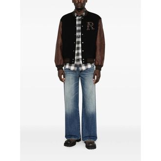 Represent Wool-Blend Bomber Jacket - Black