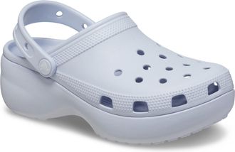 Crocs Classic Platform Thermoplastic Womens Dreamscape Clogs - Cream - Size UK 8