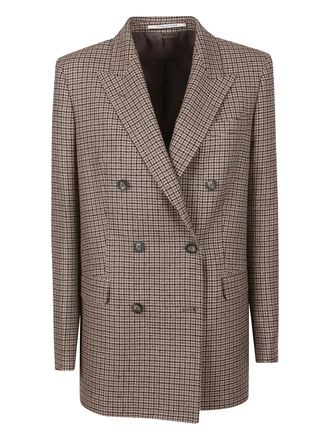 Tagliatore double-breasted blazer - women - Wool - 40 - Brown