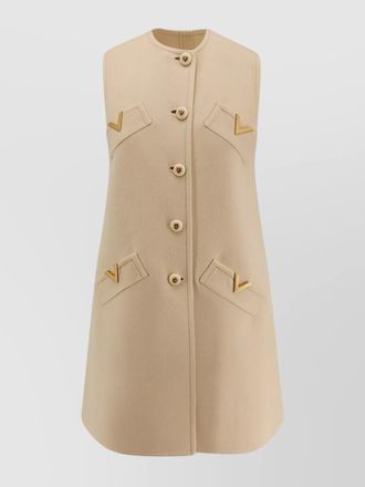 Valentino short dress in wool and cashmere