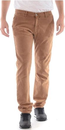 Daniele Alessandrini Vintage New York Broek - Heren - Chinos - Bruin - W29 - Katoen - Broeken