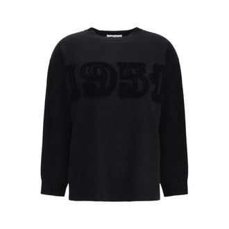 Max Mara Fido Sweater - Dames - Ronde hals truien - Zwart - S - Wol - Truien & Vesten
