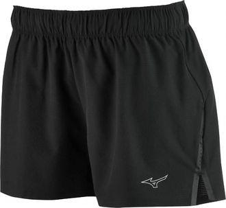 Mizuno Womens Performance 4 Running Shorts In Black