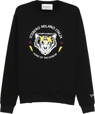 Iceberg Bear-embellished Crew-neck Sweatshirt