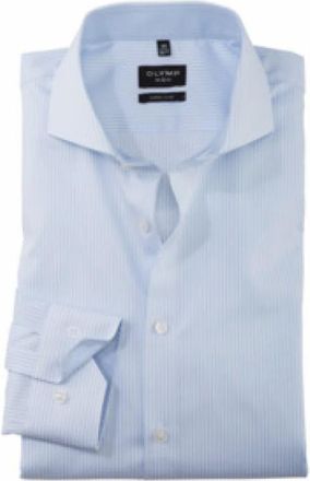 Olymp Olymp, Heren, Overhemden, Blauw, Maat: 4XL