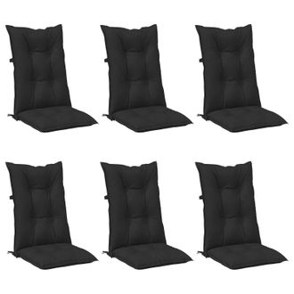 vidaXL Juego De Cojines Para Silla De Respaldo Alto 6 Pcs Vidaxl