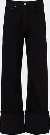 A Gold E Big Cuff straight jeans