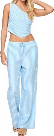 L*Space Corey Striped Wide Leg Pants In By The Bay Stripe