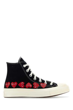 Comme Des Garçons Black Canvas Comme Des Garã§Ons X Converse Sneakers