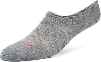 Smartwool Run Zero Cushion No Show Socks Sock Light Gray : LG (Womens Shoe 10-12.5), Merino/Nylon/Wool