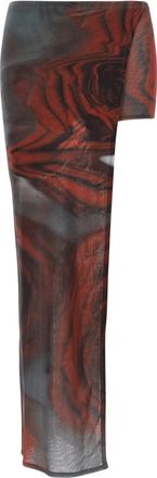 Jean Paul Gaultier Womens The Blurry Roses Skort