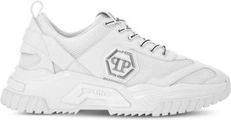 Philipp Plein Predator logo-plaque sneakers - unisex - Other fibres - 44 - White