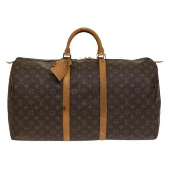 Louis Vuitton Vintage Weekend Bags, unisex, Brown, ONE SIZE, Pre-owned Weekend Bag