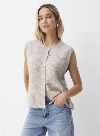 Contemporaine Womens Touch of wool ultra-soft fuzzy vest