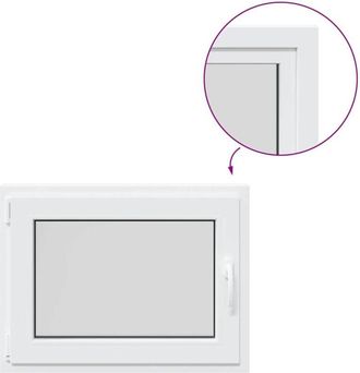 vidaXL Vidaxl - Ventana De S&oacute;tano risor 80x60 Cm Oscilobatiente Din Izquierda