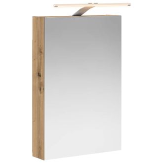 vidaXL Armario Con Espejo De Ba&ntilde;o Roble Artisan 40 X 10,5 X 60,5 Cm Vidaxl